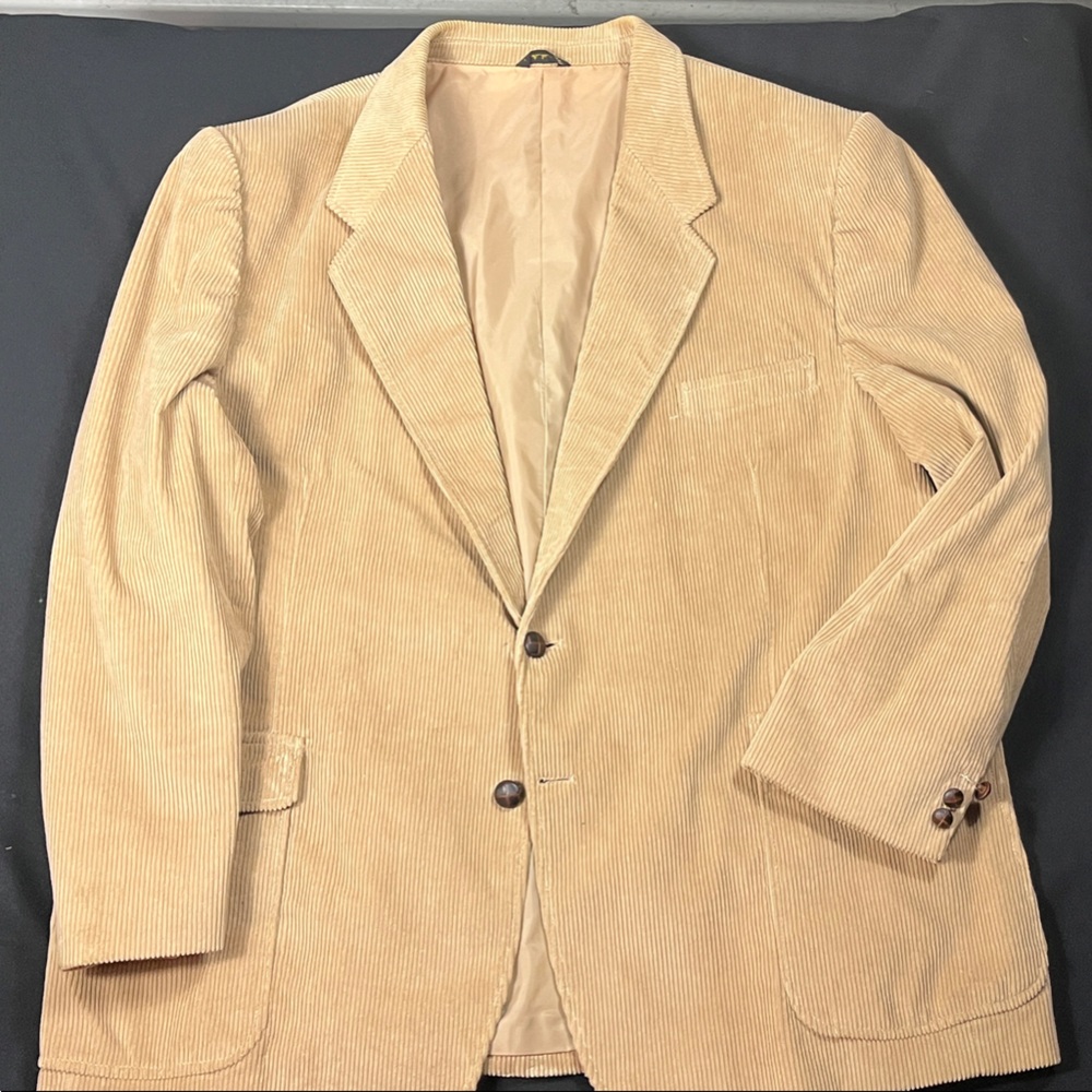 The Men's Store Beige Corduroy Blazer